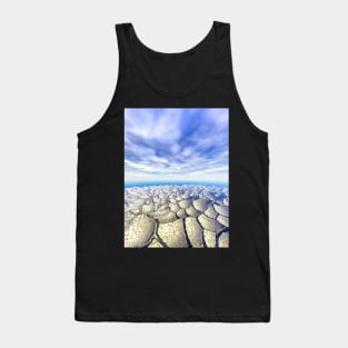 Curvature of Cracked Clay Tank Top